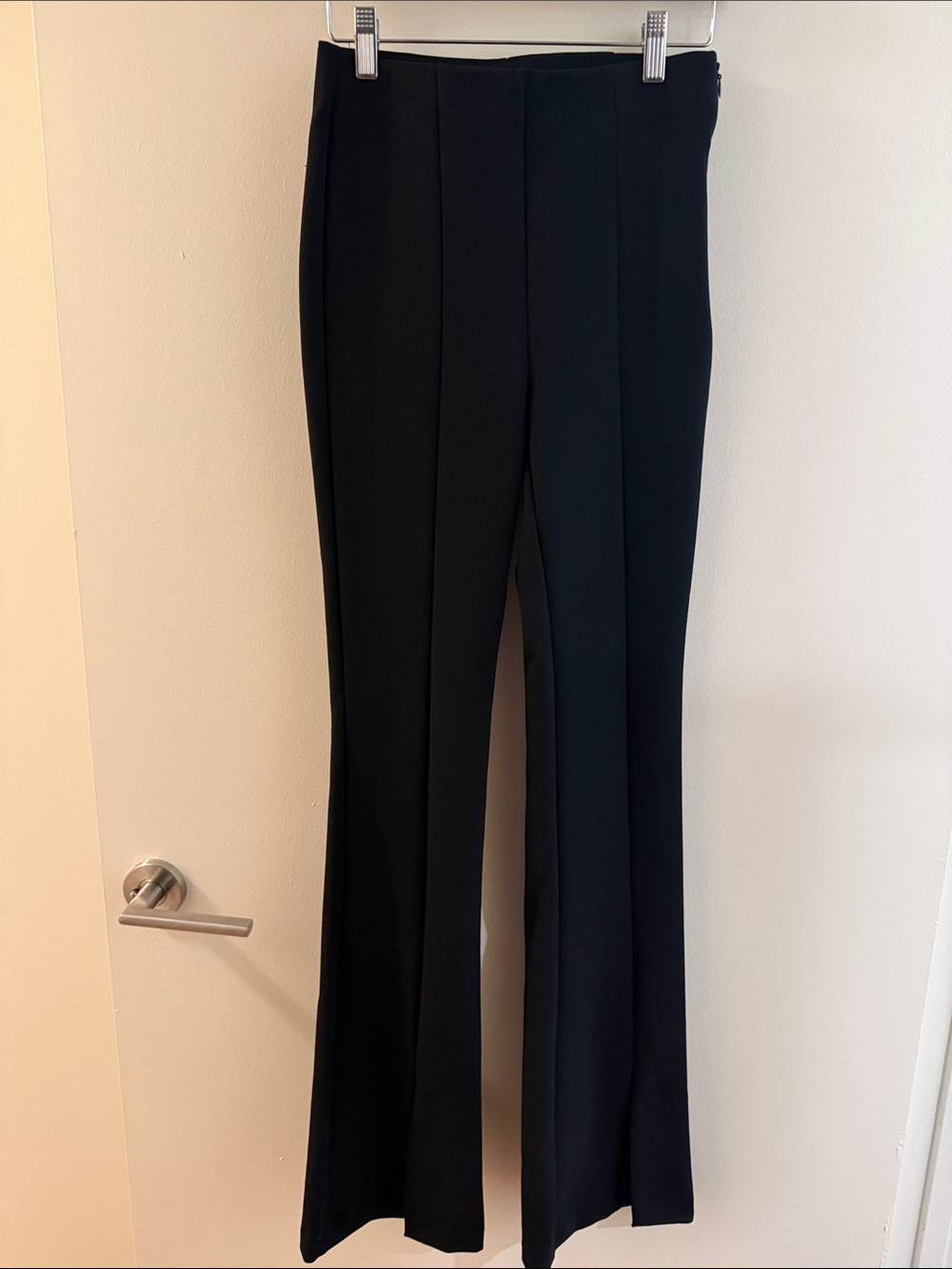 Size XS Zara Classic Black Women's Dress Pants with front ankle slits